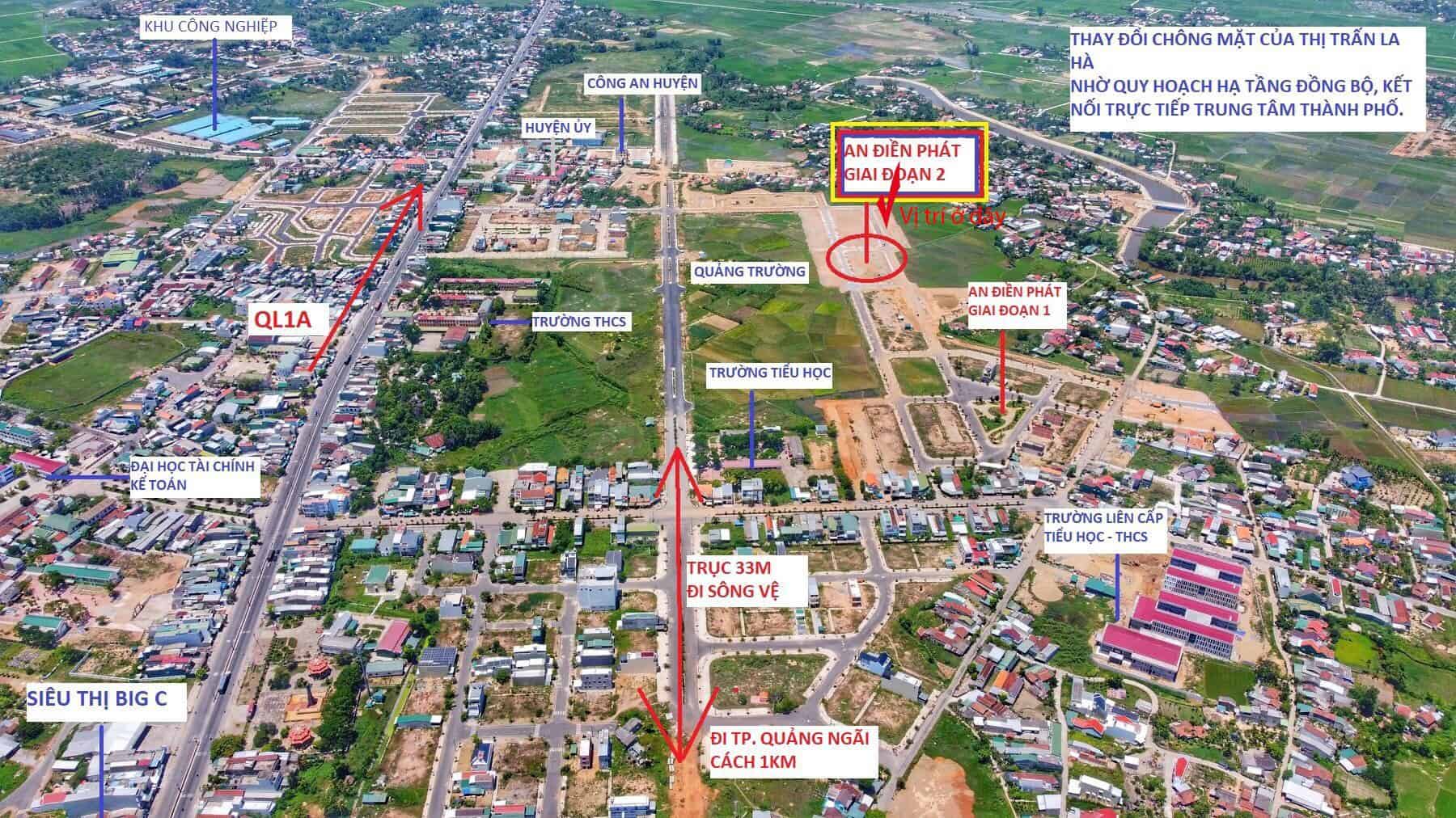 Đất nền dự án An Điền Phát thị trấn La Hà chỉ từ 10 triệu/m2