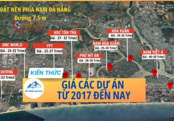Bảng giá các dự án tại Đà Nẵng cập nhật liên tục từ 2017 đến nay