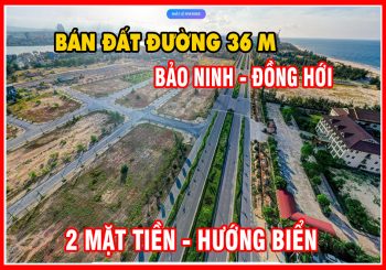 Bán lô 2 mặt tiền đường 36 m BẢO NINH Đồng Hới Quảng Bình