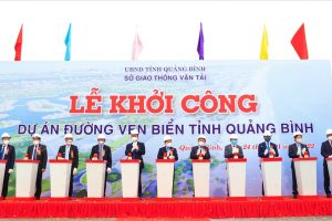 Khởi công dự án đường ven biển Quảng Bình dài 86 km