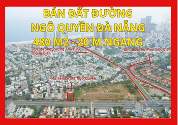 Bán đất mặt tiền 20m đường Ngô Quyền Sơn Trà Đà Nẵng