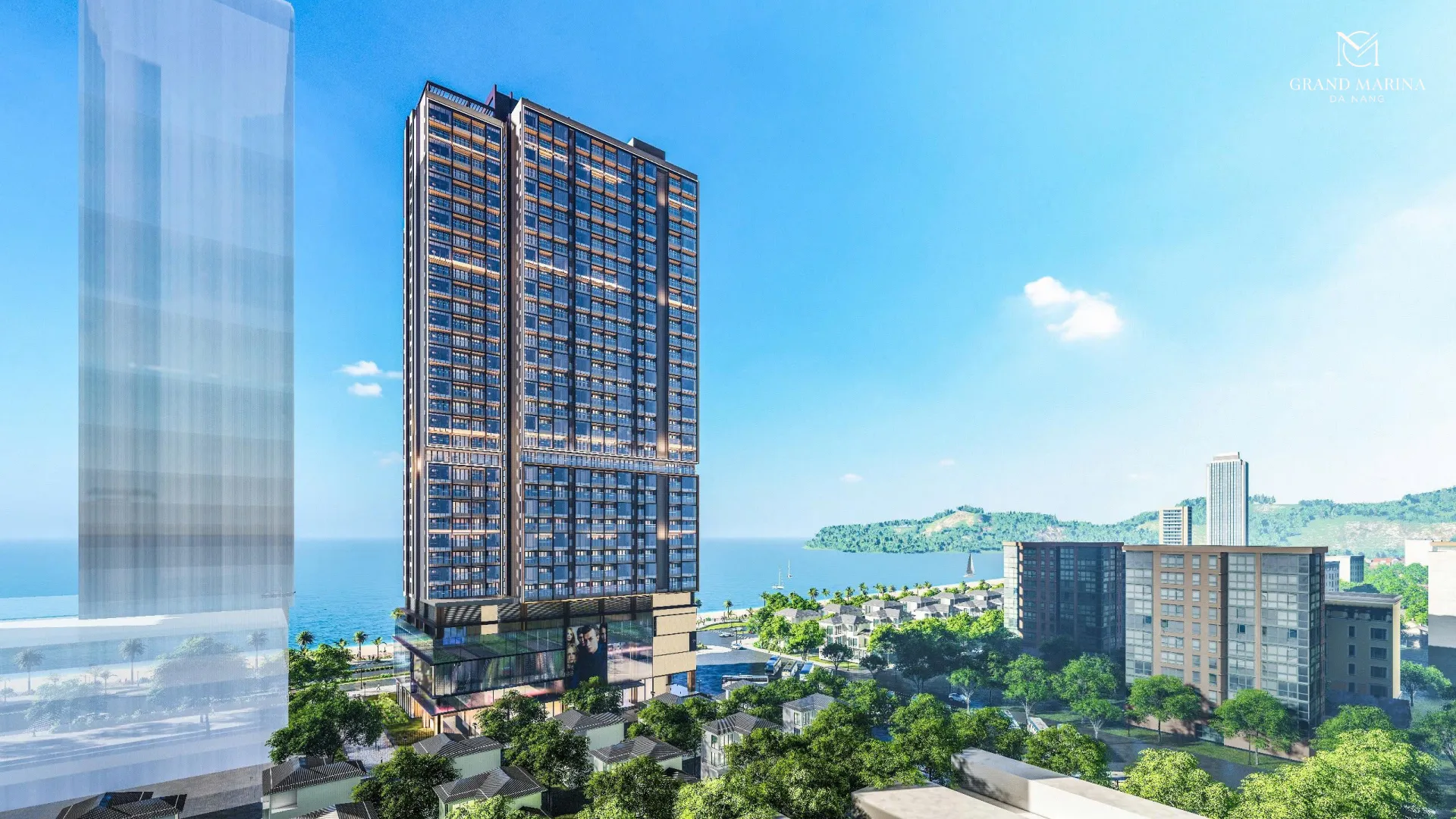 Phối cảnh mặt sau dự án